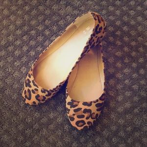 Leopard print ballet flats!
